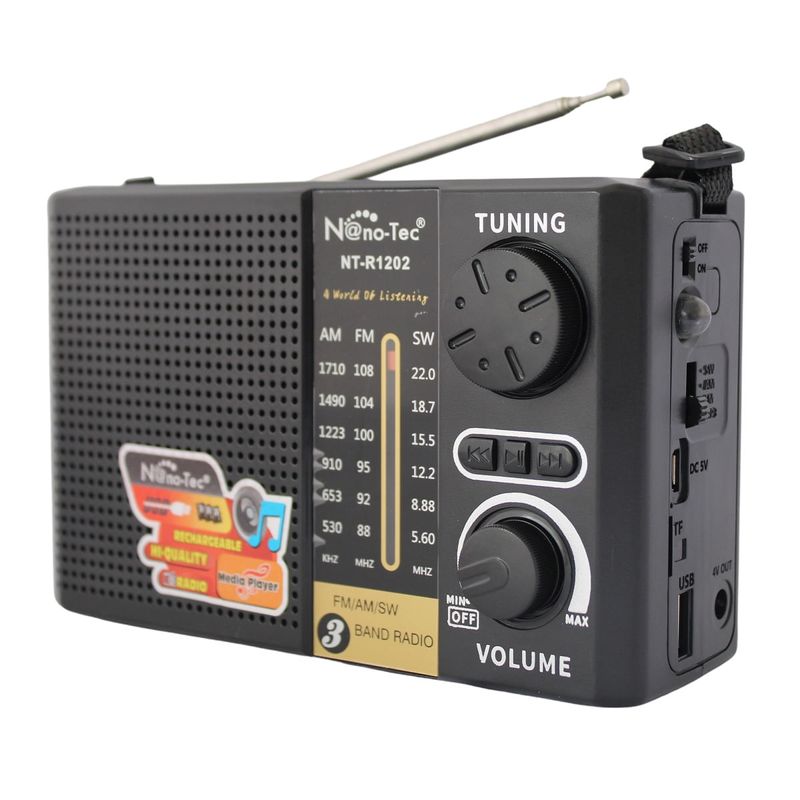 Radio Parlante Bluetooth Recargable Con AM FM SW - M6 - Tienda Coasmedas