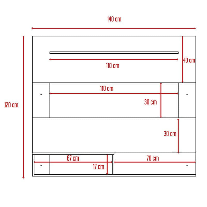 Panel de Tv Ascher, Blanco, con Espacio Para Televisor de Hasta 55 Pul -  VIRTUAL MUEBLES