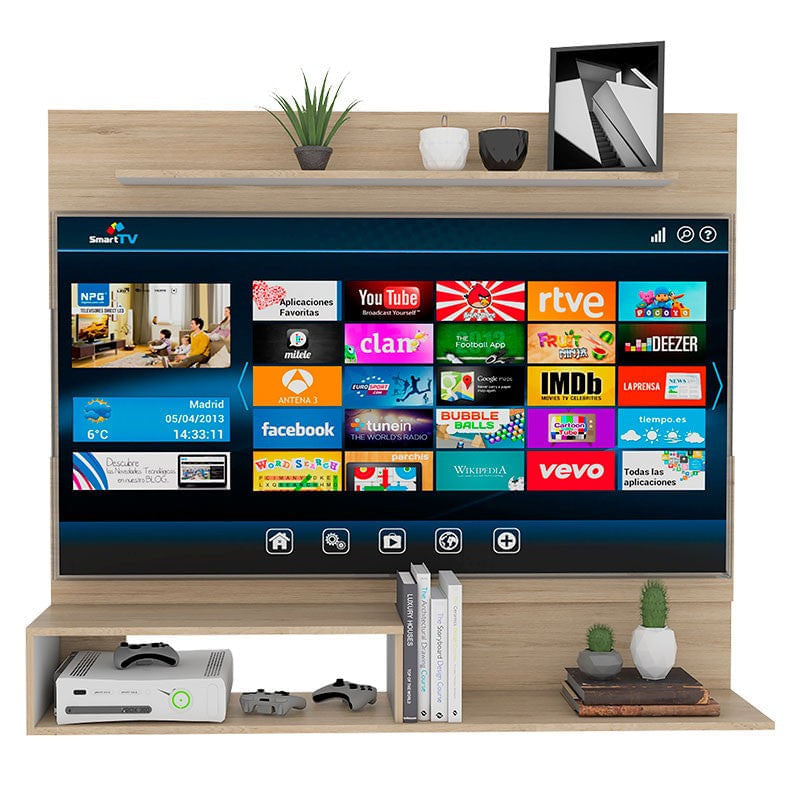 Mesa Para Tv Ascher, Blanco Duqueza, con Espacio Para Televisor de Has -  VIRTUAL MUEBLES