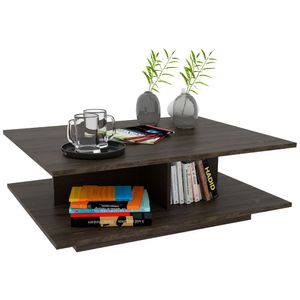 Mesa de Centro Chalón, Avellana y Wengue, de diseño Moderno