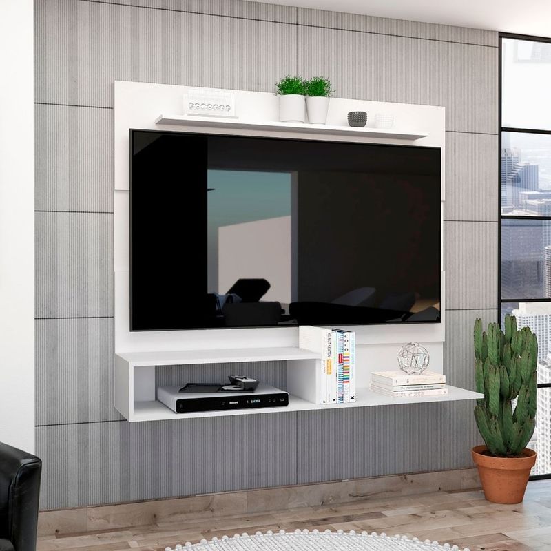 Mesa Para Tv Tunez Blanco Duqueza Para Televisor Hasta 70 Pulgadas -  VIRTUAL MUEBLES