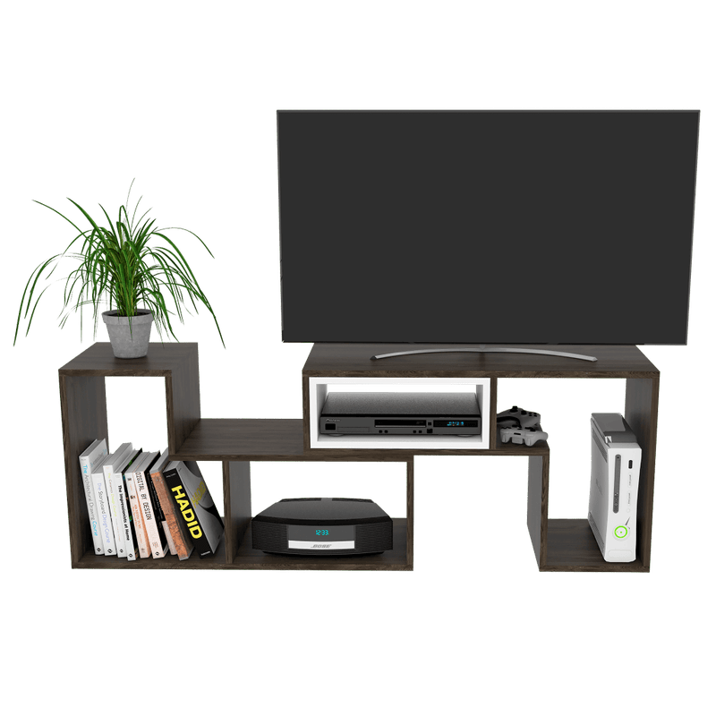 Mesa Para Tv Ame, Miel, con Espacio Para Televisor de Hasta 65 Pulgada -  VIRTUAL MUEBLES