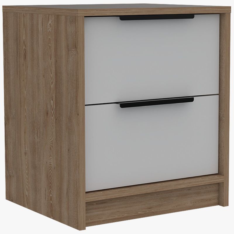 Mueble Tocador Wesley Miel y Blanco