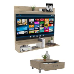 Combo Sala Farid, Panel de Tv + Mesa de Centro