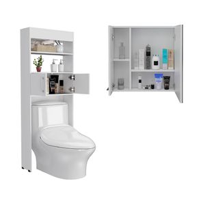 Combo para Baño Samoa, Incluye Mueble Lavamanos y Gabinete