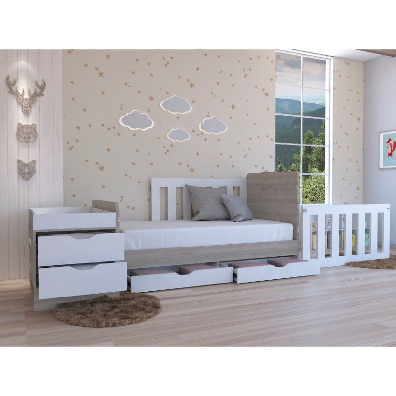 Cama semi doble wesley, cobre, 120 incluye tendido de tablones