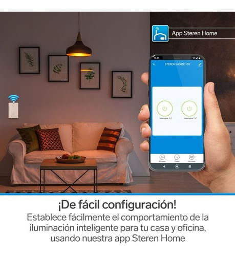 Interruptor Inteligente Wifi Doble 2 Alexa Google Steren