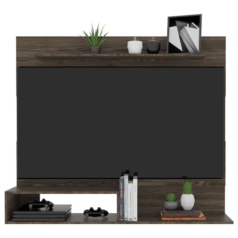 Mesa Para Tv Lara, Miel y Plata Oscuro, Para Televisor de 70 Pulgadas -  VIRTUAL MUEBLES