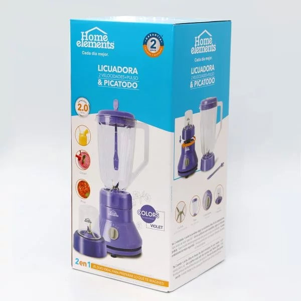 Mini procesador de alimentos con cuchillas de acero inox. Holstein