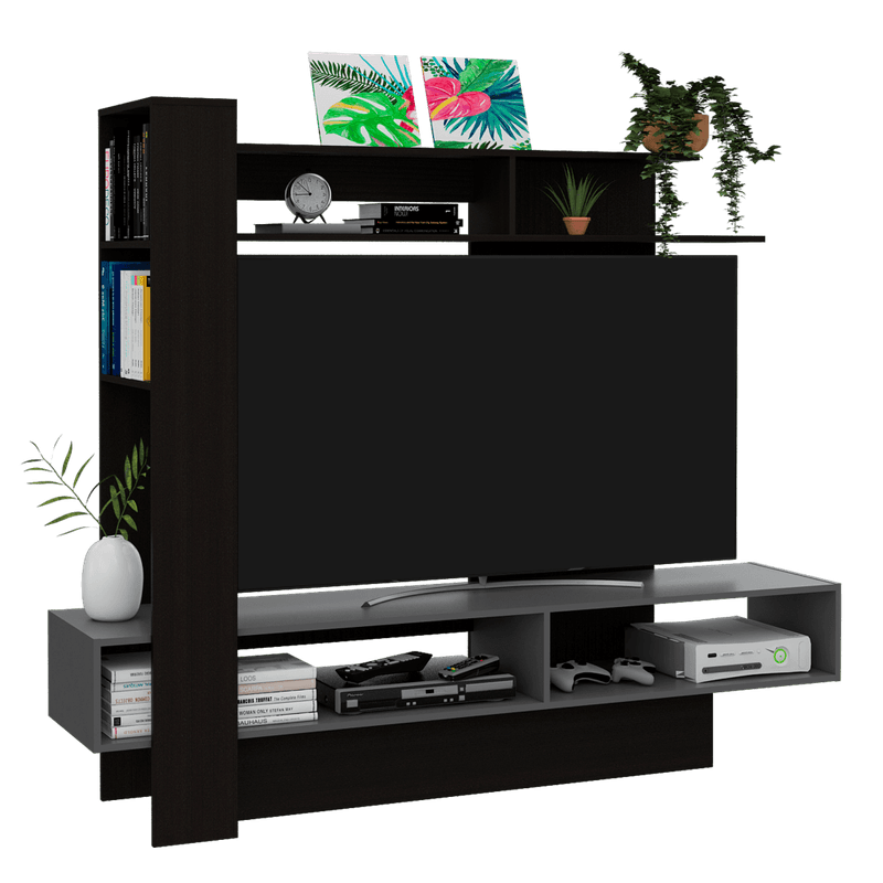 Mesa Para Tv Ame, Miel, con Espacio Para Televisor de Hasta 65 Pulgada -  VIRTUAL MUEBLES