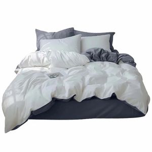 Duvet Bicolor Gris Blanco