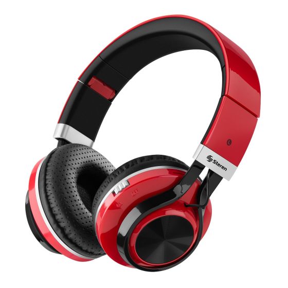 Audífonos Bluetooth Xtreme Con reproductor MP3 Rojo Steren - Privilegios  Juriscoop