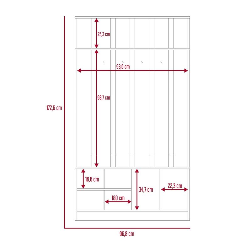 Zapatero Isia con Espejo, Blanco, con Amplio Espacio de Almacenamiento -  VIRTUAL MUEBLES