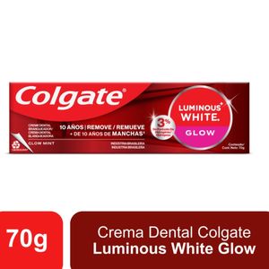Crema Dental Blanqueadora Colgate Luminous White Glow X 70g