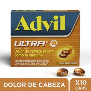 Advil Ultra Caja X 10 Capsulas Liquidas