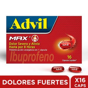 Advil Max 400mg Caja X 16 Capsulas Liquidas
