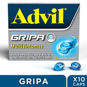 Advil Gripa Multisintomas Caja X 10 Cápsulas Líquidas
