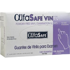 Guantes Vinilo T.M Caja X 100Und.Siliconado