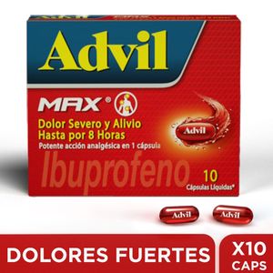 Advil Max 400mg Caja X 10 Capsulas Liquidas