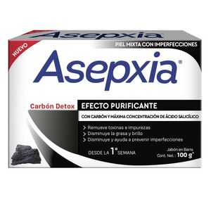 Asepxia Jabon Facial Antiacne Carbon 100G