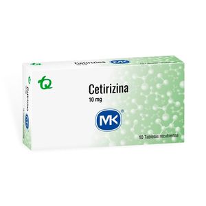 Cetirizina Mk 10Mg Caja X 10 Tabletas Recubiertas