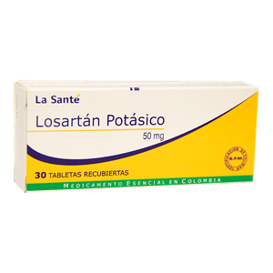 Losartan Potasico 50Mg X 30 Tabletas