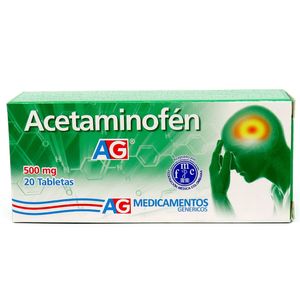 Acetaminofén Ag 500mg X 20 Tabletas
