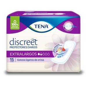 Protectores Diarios Tena Discreet Extralargos X 15Und