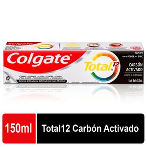 Crema Dental Colgate Total 12 Carbon Activado X 150ml