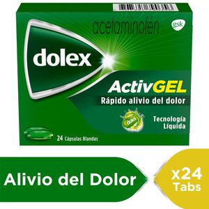 Dolex Activgel 500mg X 24 Capsulas Liquidas