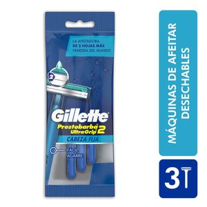 Maquinas De Afeitar Desechables Gillette Prestobarba Ultragrip2 X 3Und