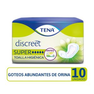 Toallas Higienicas Tena Discreet Super X 10Und