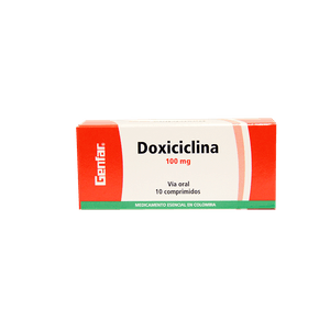 Doxiciclina Genfar 100Mg Caja X 10 Tabletas
