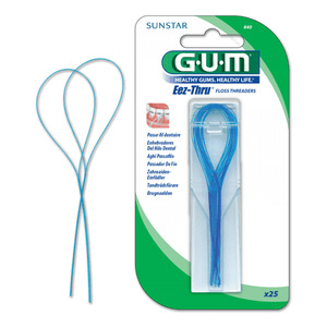 Enhebrador Gum Seda Dental X 25Und