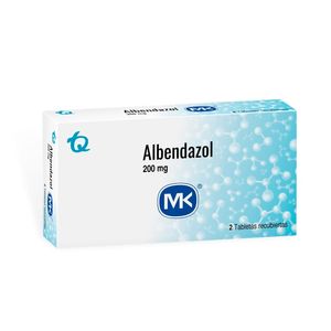 Albendazol Mk X 200Mg Caja X 2 Tabletas Recubiertas