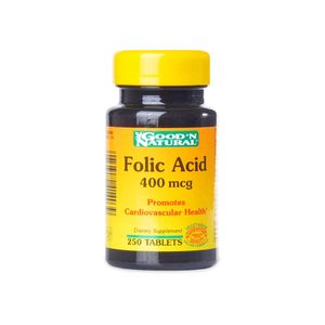Folic Acid 400mcg Good Natural X 250 Tabletas