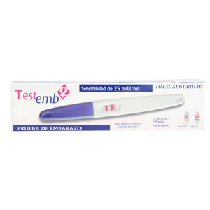 Prueba De Embarazo Test Emb Caja X 1