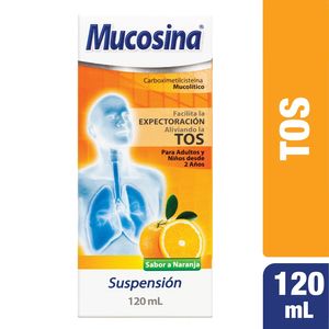 Mucosina Suspensión Sabor Naranja X 120Ml