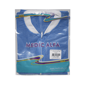 Bata Odontologica Medic Alfa Cremallera Talla L-Xl