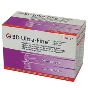 Aguja Para Pen Bd Ultrafine 31G X 5Mm