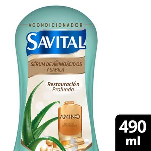 Acondicionador Savital Aminoacidos Y Sabila X 490ml
