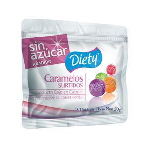Caramelos Surtidos Diety Sin Azucar X 50G