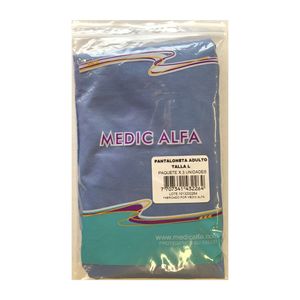 Pantaloneta Unisex Medic Alfa Talla L Paquete X 3 Und
