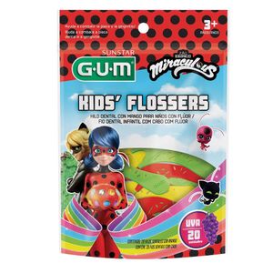 Kids Flossers Gum Ladybug Uva X 20Und