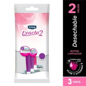 Maquina Afeitar Schick Exacta 2 Delicada X 3Und