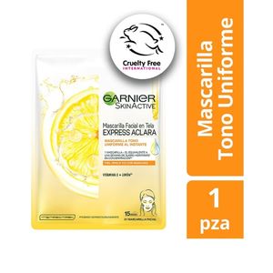 Mascarilla Garnier En Tela Express Aclara X 1Und