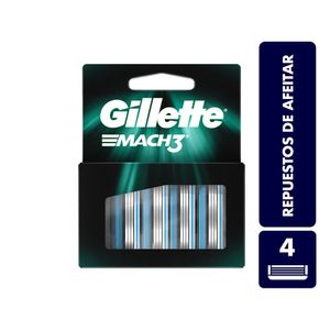 Repuestos de Afeitar Gillette Mach3 X 4Und