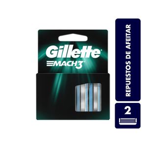 Repuestos de Afeitar Gillette Mach3 X 2Und