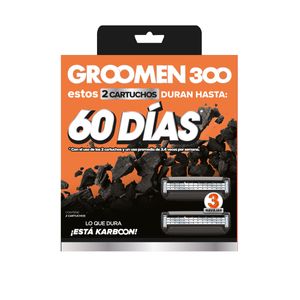 Repuesto Maquina Afeitar Groomen 300 X 2 Repuestos