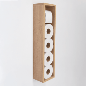 Organizador de Papel Bali, Beige, con almacenamiento para cuatro rollos